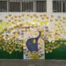 Mural instalado en la fachada del colegio