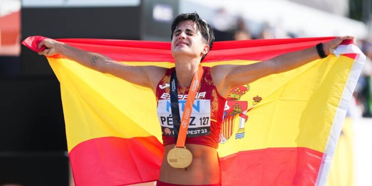 María Pérez, doble campeona del mundo de marcha atlética